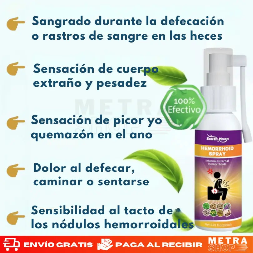 Spray Natural para Hemorroides