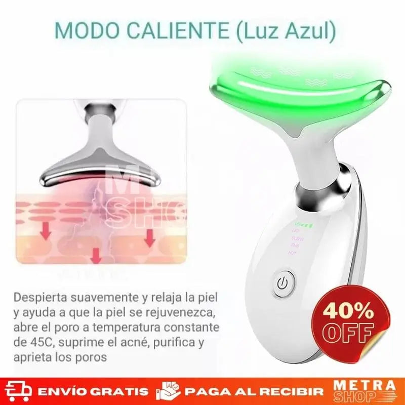 Masajeador Rejuvenecedor Micro Glow™ Premium ⭐️⭐️⭐️⭐️⭐️