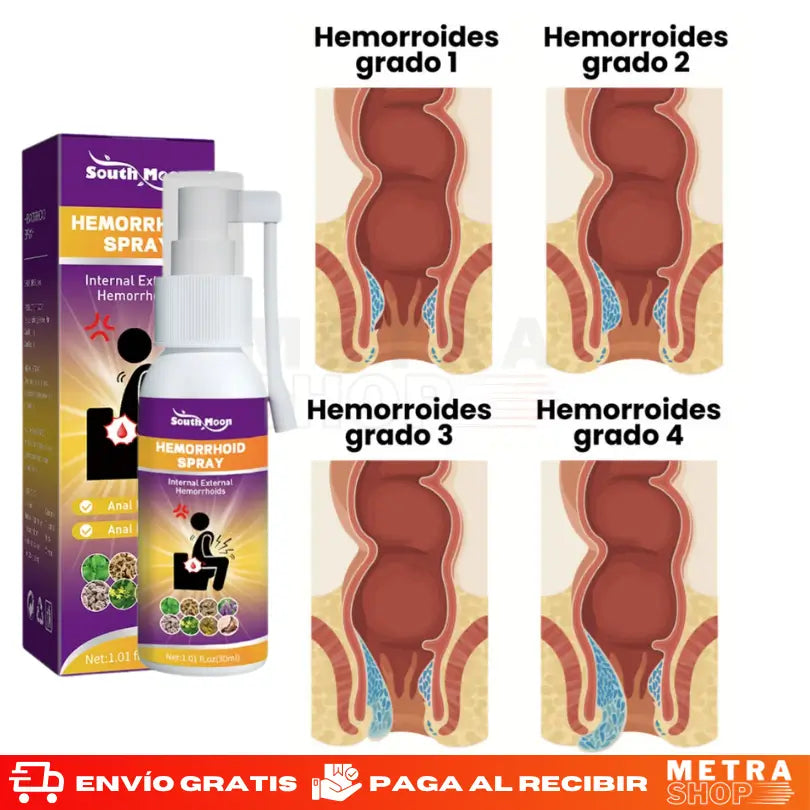 Spray Natural para Hemorroides